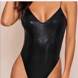 COPY - black snakeskin bodysuit